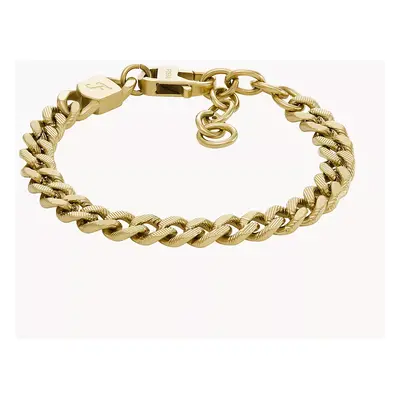 Fossil Armband Harlow Linear Texture Chain Edelstahl goldfarben - Goldfarben