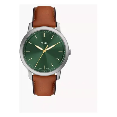 Fossil Uhr Minimalist 3-Zeiger-Werk Leder braun