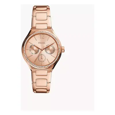 Fossil Outlet Uhr Eevie Multifunktionswerk Edelstahl roségoldfarben