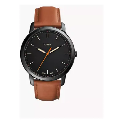 Fossil Herrenuhr The Minimalist Slim Leder Braun