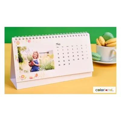 8x Personalisierbarer Foto-Tischkalender im A5-Format (Versandkosten nicht inklusive)