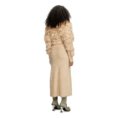 Diesel - Rollkragenkleid aus zotteligem Mohair - Kleider - Damen - Beige