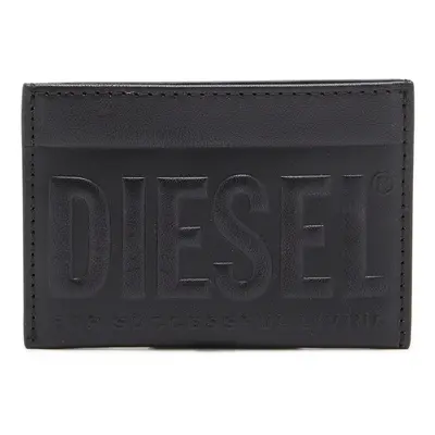 Diesel - Kartenetui aus Leder mit Logo-Prägung - Kleine Portemonnaies - Herren - Schwarz