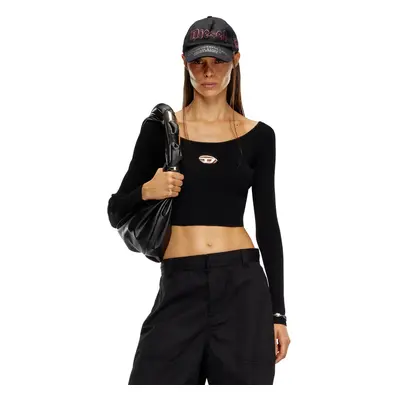 Diesel - Off-the-Shoulder-Top aus Rippstrick - Oberteile - Damen - Bunt