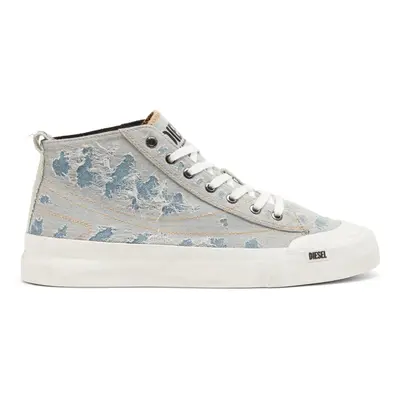 Diesel - S-Athos-High Top-Sneakers aus Denim und Gewebe - Sneakers - Herren - Blau