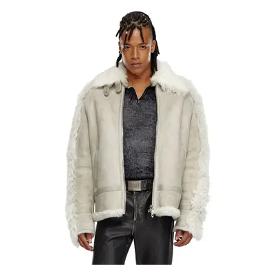 Diesel - Jacke aus Shearling - Lederjacken - Herren - Grau