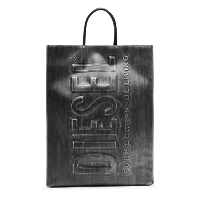 Diesel - Dsl 3D L-Große Tote-Tasche aus beschichtetem solarisiertem Denim - Shoppers - Herren - 