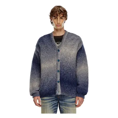 Diesel - Dégradé-Cardigan aus einer Alpakamischung - Strickwaren - Herren - Blau