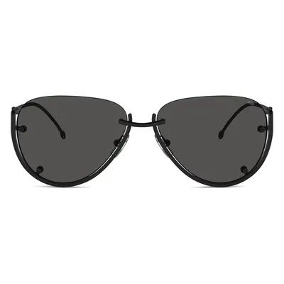 Diesel - Brille in Pilotenform - Sonnenbrille - Unisex - Schwarz