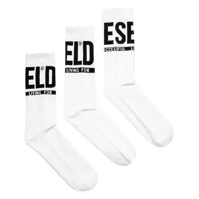 Diesel - Socken im Dreierpack mit Diesel-Motiv - Strümpfe - Herren - Weiss