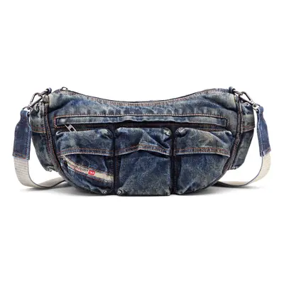 Diesel - Travel 3000-Multipocket-Tasche aus behandeltem Denim - Schultertaschen - Unisex - Blau