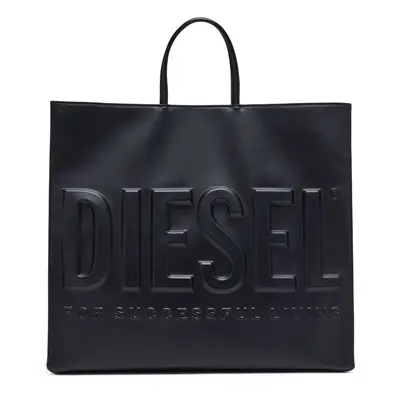 Diesel - Dsl 3D-Tote-Tasche aus Recycling-PU mit Logo-Prägung - Shoppers - Herren - Schwarz