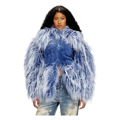 Diesel - Gefütterter Monster-Mantel mit Ombré-Haar - Winterjacken - Damen - Blau