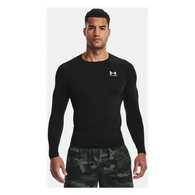 HeatGear® Langarm-Oberteil für Herren Schwarz / Weiß L