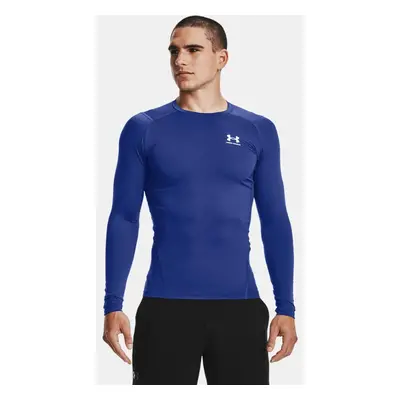 HeatGear® Langarm-Oberteil für Herren Royal / Weiß L