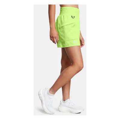 Under Armour Launch Trail Shorts für Damen Morph Grün / Morph Grün / Reflektierend M