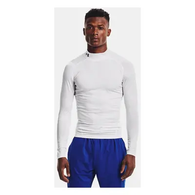 HeatGear® Mock Langarm-Oberteil für Herren Weiß / Schwarz 3XL