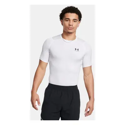 HeatGear® Kurzarm-Oberteil für Herren Weiß / Schwarz XL