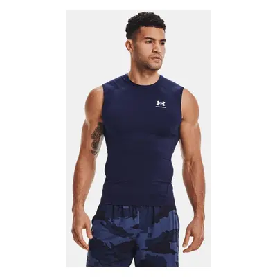 HeatGear® Ärmelloses Shirt für Herren Midnight Blaue Marine / Weiß L