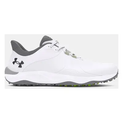 Under Armour Drive Pro Golfschuhe ohne Spikes für breite Füße für Herren Weiß / Weiß / Metallisc