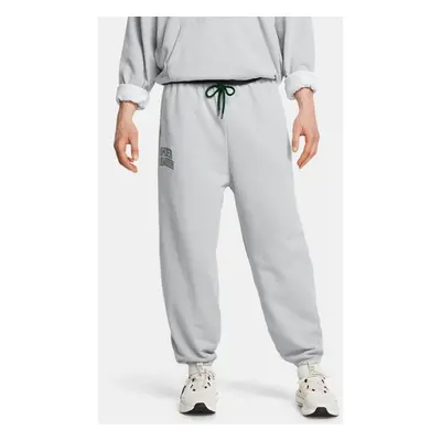 Under Armour Icon Oversize-Hose aus schwerem Terry für Herren Mod Grau Light Heather / Forest Gr