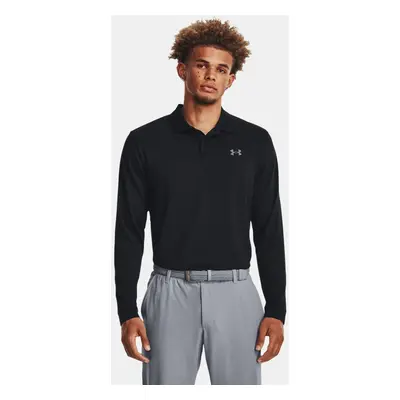 Under Armour Matchplay Langarm-Polohemd für Herren Schwarz / Pitch Grau L