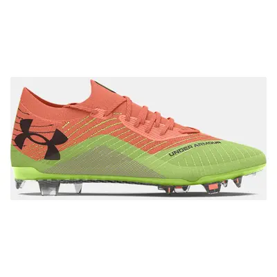 Under Armour Shadow Elite 2 Fester Boden Fußballschuhe für Damen Flare Orange / Morph Grün / Sch