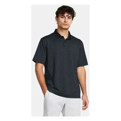 Under Armour Performance Stripe Poloshirt für Herren Schwarz / Capri / Schwarz M