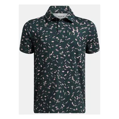 Under Armour Playoff Poloshirt mit Aufdruck für Jungen Midnight Blaue Marine / Forest Grün / Tet