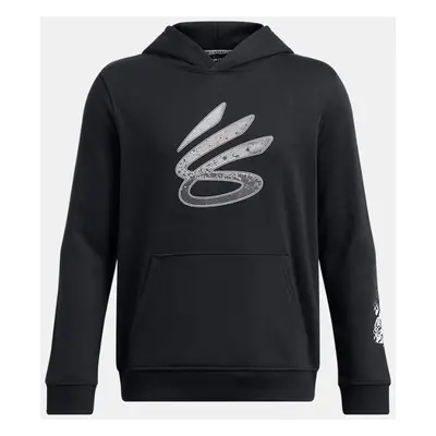 Curry Splash Hoodie für Jungen Schwarz / Weiß YLG (149 - 160 cm)