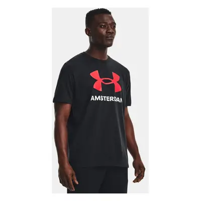 Under Armour Amsterdam City T-Shirt für Herren Schwarz / Weiß / Rot L