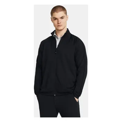 Herren Under Armour Storm Midlayer mit durchgehendem Zip Schwarz / Weiß M