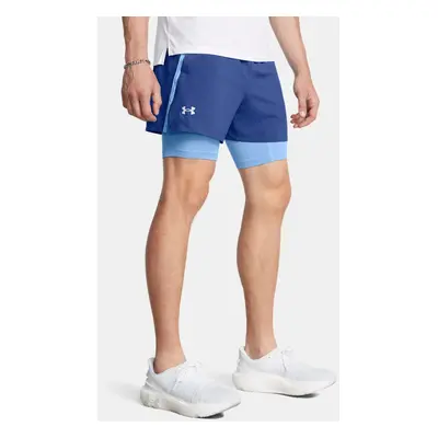 Under Armour Launch 2-in-1-Shorts (13 cm) für Herren Tech Blau / Horizon Blau / Reflektierend XX