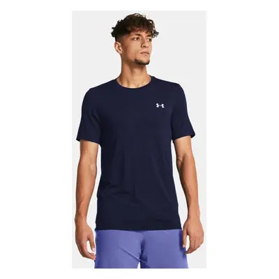 Under Armour Vanish Seamless Kurzarm-Oberteil für Herren Midnight Blaue Marine / Mod Grau L