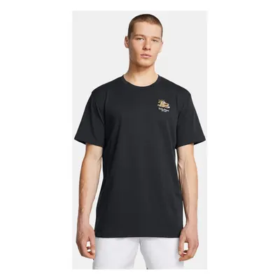 Under Armour Golf Goin' Under Kurzarm-Oberteil für Herren Schwarz / Weiß L