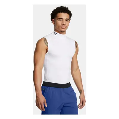 HeatGear® Mock Ärmelloses Oberteil für Herren Weiß / Schwarz L