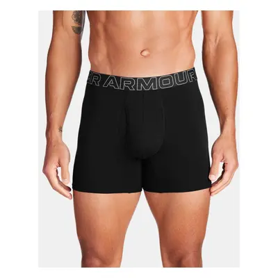 Under Armour Performance Cotton Boxerjock® 15 cm im 3er-Pack für Herren Schwarz / Schwarz / Stah