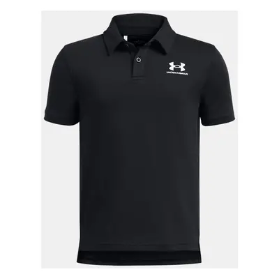 Under Armour Icon Poloshirt für Jungen Schwarz / Weiß YLG (149 - 160 cm)