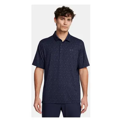 Under Armour Playoff 3.0 Check JacqUnder Armourrd-Poloshirt für Herren Midnight Blaue Marine / M
