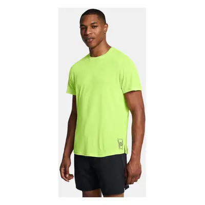 Under Armour Run Anywhere T-Shirt für Herren Morph Grün / Vivid Magenta / Schwarz L