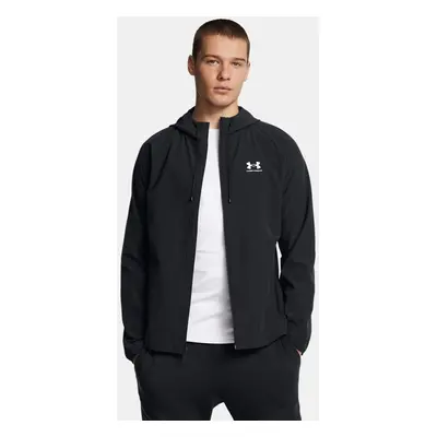 Under Armour Windbreaker aus Stretchgewebe für Herren Schwarz / Weiß 3XL