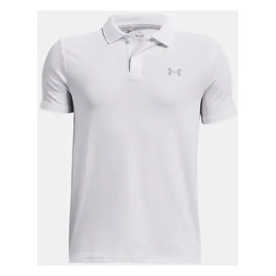 Under Armour Matchplay Poloshirt für Jungen Weiß / Pitch Grau / Mod Grau YSM (127 - 137 cm)