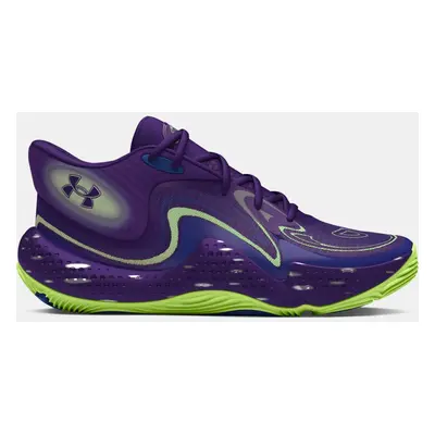 Under Armour Spawn 6 Mid Start of Season Basketballschuhe, unisex Violett / Tech Blau / Morph Gr