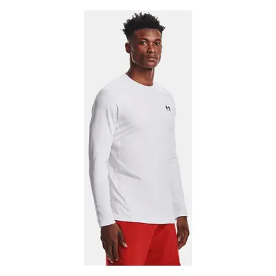 Herren ColdGear® Fitted Crew Weiß / Schwarz L
