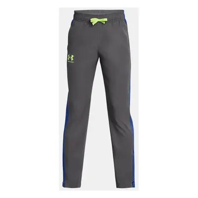 Jungen Under Armour Sportstyle Stoffhose Castlerock / Tech Blau / Morph Grün YSM (127 - 137 cm)