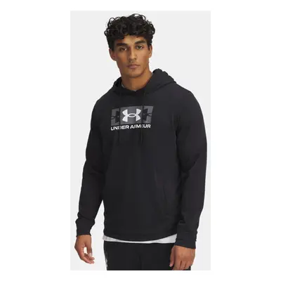 Under Armour Rival Hoodie aus French Terry mit Logo für Herren Schwarz / Castlerock / Weiß XXL