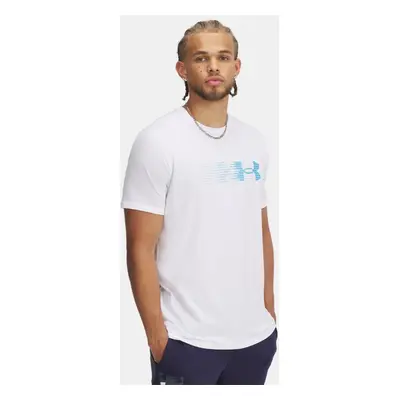 Under Armour Fly In Kurzarm-Oberteil mit Logo für Herren Weiß / Ether Blau M