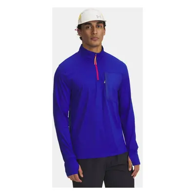 Under Armour Launch Trail mit ¼ Zip für Herren Royal / Reflektierend L