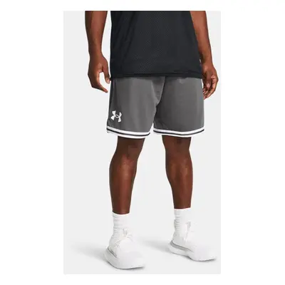 Herren Under Armour Perimeter Shorts (25 cm) Castlerock / Weiß L