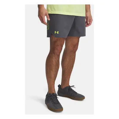 Under Armour Vanish Stoffshorts mit Aufdruck (15 cm) für Herren Castlerock / High Vis Gelb L